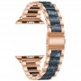 רצועה לשעון - Apple Watch Series 9 41mm עשוי מ - מתכת בצבע - ורד זהב כחול
