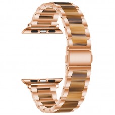 רצועה לשעון - Apple Watch Series 9 41mm עשוי מ - מתכת בצבע - ורד זהב חום