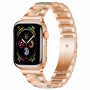 רצועה לשעון - Apple Watch Series 9 41mm עשוי מ - מתכת בצבע - ורוד ורוד זהב