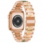 רצועה לשעון - Apple Watch Series 9 41mm עשוי מ - מתכת בצבע - ורוד ורוד זהב