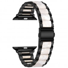 רצועה לשעון - Apple Watch Series 9 45mm עשוי מ - מתכת בצבע - לבן שחור