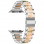 רצועה לשעון - Apple Watch Series 9 45mm עשוי מ - מתכת בצבע - ורוד כסף