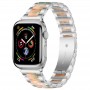 רצועה לשעון - Apple Watch Series 9 45mm עשוי מ - מתכת בצבע - ורוד כסף