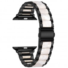 רצועה לשעון - Apple Watch Ultra 2 49mm עשוי מ - מתכת בצבע - לבן שחור