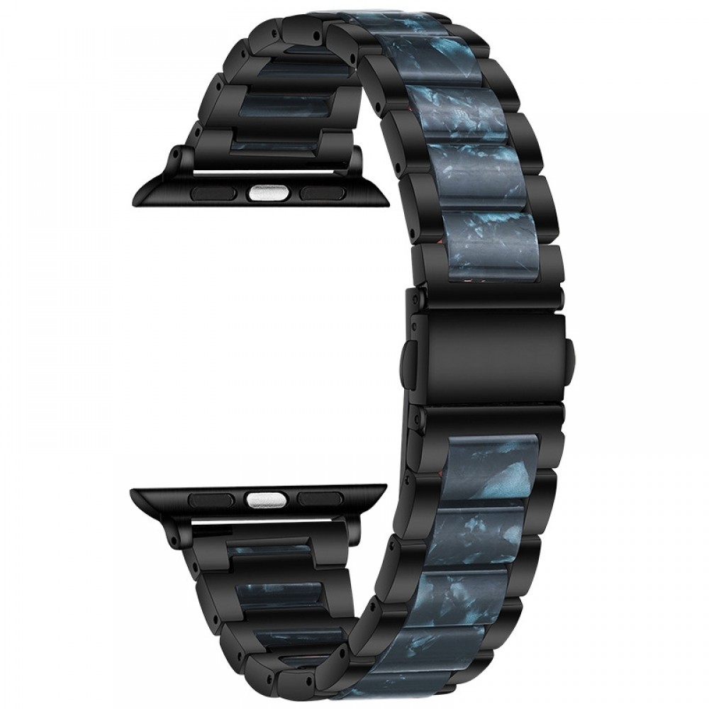 רצועה לשעון - Apple Watch Ultra 2 49mm עשוי מ - מתכת בצבע - כחול שחור