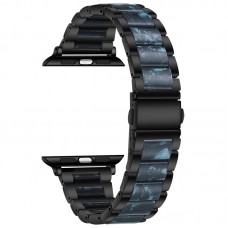 רצועה לשעון - Apple Watch Ultra 2 49mm עשוי מ - מתכת בצבע - כחול שחור