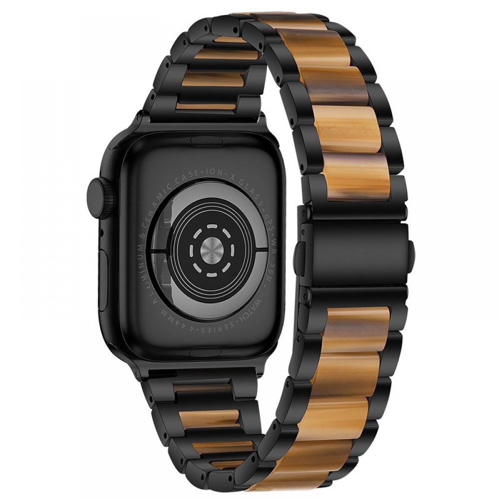 רצועה לשעון - Apple Watch Ultra 2 49mm עשוי מ - מתכת בצבע - חום שחור