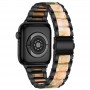 רצועה לשעון - Apple Watch Ultra 2 49mm עשוי מ - מתכת בצבע - ורוד שחור