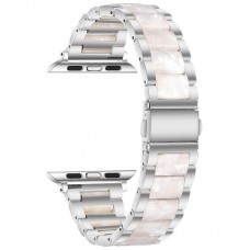 רצועה לשעון - Apple Watch Ultra 2 49mm עשוי מ - מתכת בצבע - כסף לבן