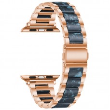 רצועה לשעון - Apple Watch Ultra 2 49mm עשוי מ - מתכת בצבע - ורד זהב כחול