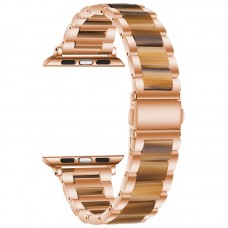 רצועה לשעון - Apple Watch Ultra 2 49mm עשוי מ - מתכת בצבע - ורד זהב חום