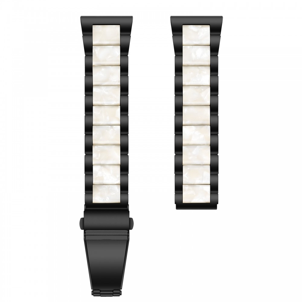 רצועה לשעון - Huawei Watch GT 3 42mm עשוי מ - מתכת בצבע - לבן שחור