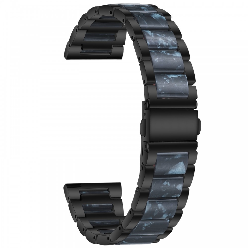 רצועה לשעון - Huawei Watch GT 3 42mm עשוי מ - מתכת בצבע - כחול שחור