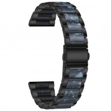 רצועה לשעון - Huawei Watch GT 3 42mm עשוי מ - מתכת בצבע - כחול שחור