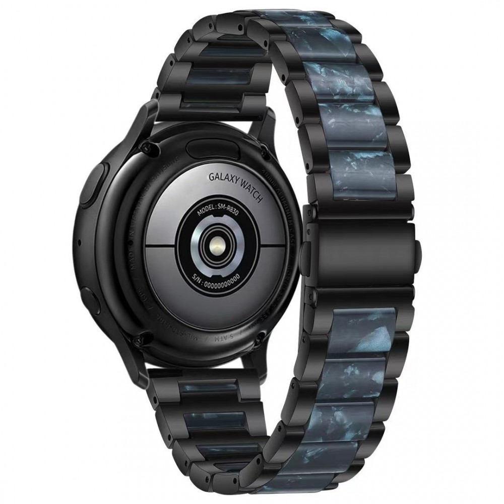 רצועה לשעון - Huawei Watch GT 3 42mm עשוי מ - מתכת בצבע - כחול שחור