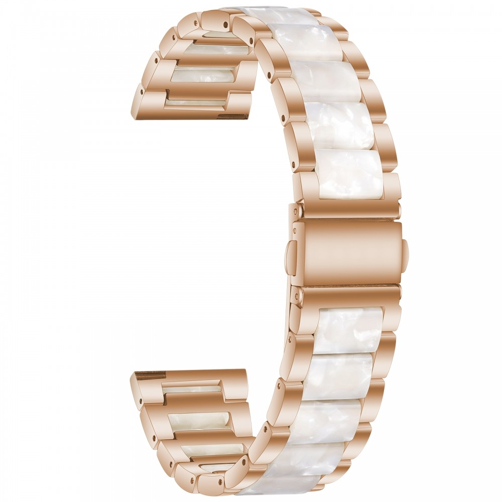 רצועה לשעון - Huawei Watch GT 3 42mm עשוי מ - מתכת בצבע - לבן ורד זהב לבן
