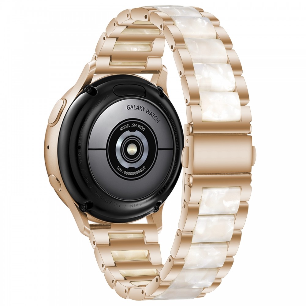 רצועה לשעון - Huawei Watch GT 3 42mm עשוי מ - מתכת בצבע - לבן ורד זהב לבן