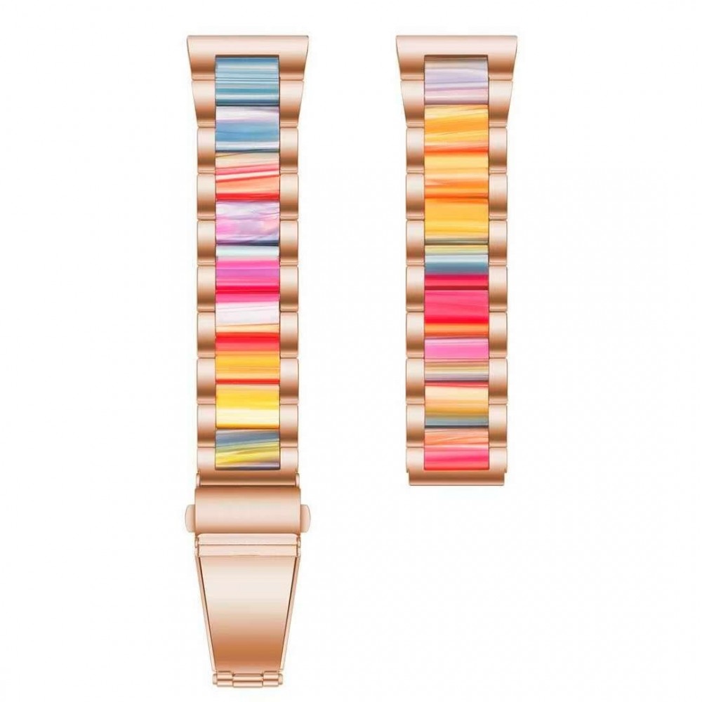 רצועה לשעון - Huawei Watch GT 3 42mm עשוי מ - מתכת בצבע - צבע זהב ורד