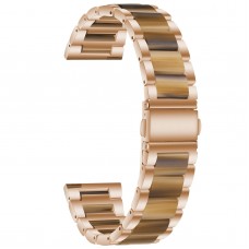 רצועה לשעון - Huawei Watch GT 3 46mm עשוי מ - מתכת בצבע - ורד זהב חום