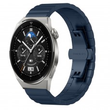 רצועה לשעון - Huawei Watch GT 3 Pro 43mm עשוי מ - מתכת בצבע - כחול