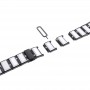 רצועה לשעון - Samsung Galaxy Watch Active2 44mm עשוי מ - מתכת בצבע - שחור+לבן