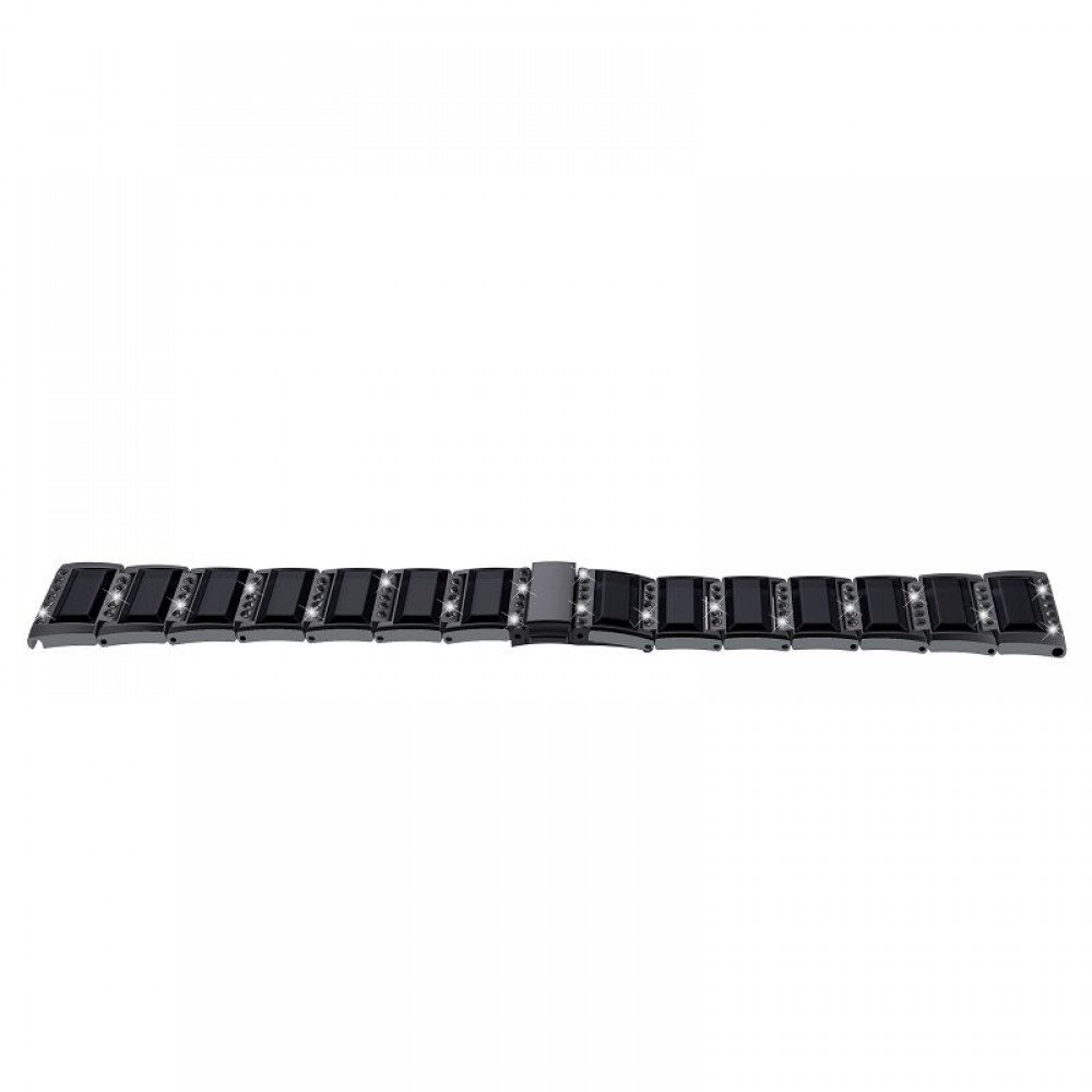 רצועה לשעון - Samsung Galaxy Watch Active2 44mm עשוי מ - מתכת בצבע - שחור+שחור