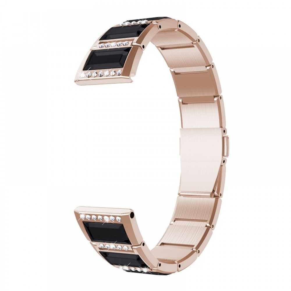 רצועה לשעון - Samsung Galaxy Watch Active2 44mm עשוי מ - מתכת בצבע - זהב+שחור