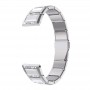רצועה לשעון - Samsung Galaxy Watch Active2 44mm עשוי מ - מתכת בצבע - כסף+לבן