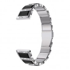 רצועה לשעון - Samsung Galaxy Watch Active2 44mm עשוי מ - מתכת בצבע - כסף+שחור