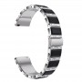 רצועה לשעון - Samsung Galaxy Watch Active2 44mm עשוי מ - מתכת בצבע - כסף+שחור
