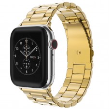 רצועה לשעון חכם לדגם: Apple Watch 1 42mm עשוי מחומר: מתכת בצבע: זהב
