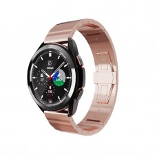 רצועה לשעון חכם לדגם: Samsung Galaxy Watch 4 Classic 46mm עשוי מחומר: מתכת בצבע: זהב ורד