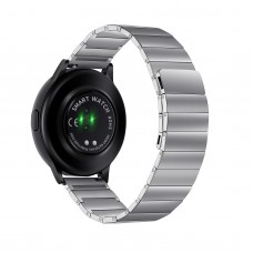 רצועה לשעון חכם לדגם: Samsung Galaxy Watch 4 44mm עשוי מחומר: מתכת בצבע: כסף