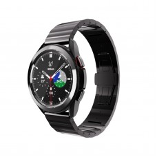 רצועה לשעון חכם לדגם: Samsung Galaxy Watch 4 Classic 42mm עשוי מחומר: מתכת בצבע: שָׁחוֹר