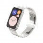 רצועה לשעון חכם לדגם: Huawei Watch Fit עשוי מחומר: מתכת בצבע: כסף
