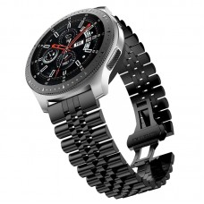 רצועה לשעון חכם לדגם: Huawei Watch GT 2e עשוי מחומר: מתכת בצבע: שָׁחוֹר