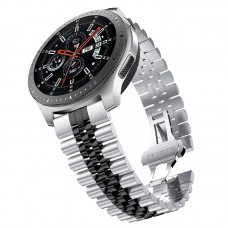 רצועה לשעון חכם לדגם: Huawei Watch GT 2e עשוי מחומר: מתכת בצבע: כסף שחור