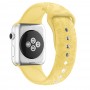 רצועה לשעון חכם לדגם: Apple Watch 6 40mm עשוי מחומר: סיליקון בצבע: צהוב בהיר
