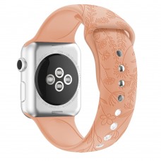 רצועה לשעון חכם לדגם: Apple Watch 1 42mm עשוי מחומר: סיליקון בצבע: צוּף