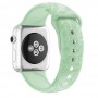 רצועה לשעון חכם לדגם: Apple Watch 1 38mm עשוי מחומר: סיליקון בצבע: ירוק בהיר