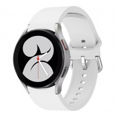 רצועה לשעון חכם לדגם: Samsung Galaxy Watch 5 44mm עשוי מחומר: סיליקון בצבע: לבן