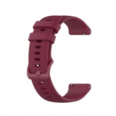 רצועה לשעון חכם לדגם: Samsung Galaxy Watch 4 Classic 46mm עשוי מחומר: סיליקון בצבע: יין אדום