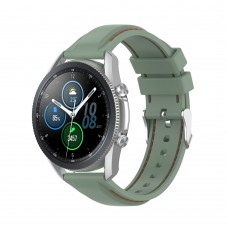 רצועה לשעון חכם לדגם: Samsung Galaxy Watch 3 45mm עשוי מחומר: סיליקון בצבע: ירוק בהיר