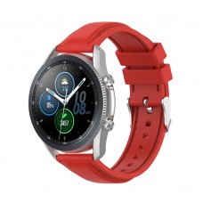 רצועה לשעון חכם לדגם: Samsung Galaxy Watch 3 45mm עשוי מחומר: סיליקון בצבע: אָדוֹם