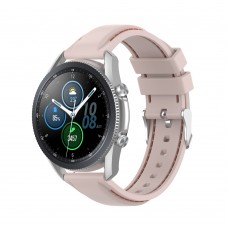 רצועה לשעון חכם לדגם: Samsung Galaxy Watch 3 45mm עשוי מחומר: סיליקון בצבע: וָרוֹד