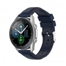 רצועה לשעון חכם לדגם: Samsung Galaxy Watch 3 45mm עשוי מחומר: סיליקון בצבע: כחול כהה