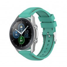 רצועה לשעון חכם לדגם: Samsung Galaxy Watch 3 45mm עשוי מחומר: סיליקון בצבע: ירוק מנטה