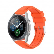 רצועה לשעון חכם לדגם: Samsung Galaxy Watch 3 41mm עשוי מחומר: סיליקון בצבע: תפוז