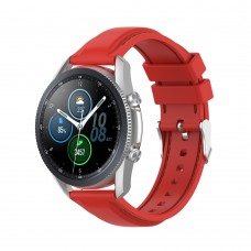 רצועה לשעון חכם לדגם: Samsung Galaxy Watch 3 41mm עשוי מחומר: סיליקון בצבע: אָדוֹם