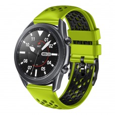 רצועה לשעון חכם לדגם: Samsung Galaxy Watch 46mm עשוי מחומר: סיליקון בצבע: סיד+שחור